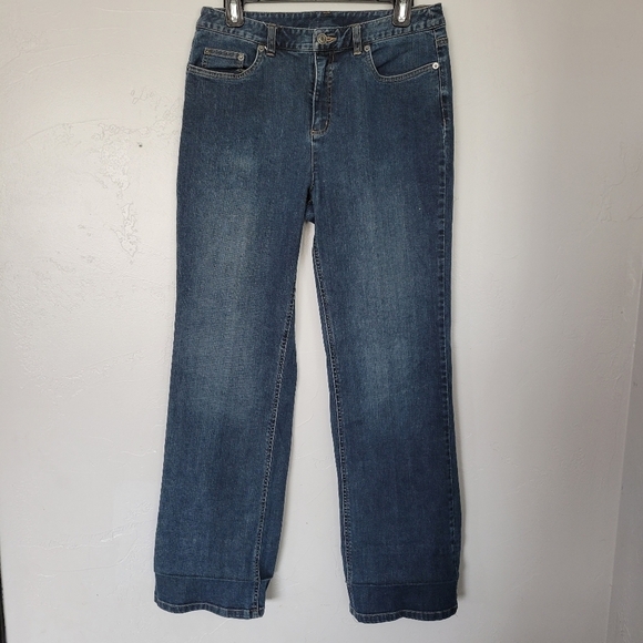 Talbots Stretch Women's 10 Dark Wash Denim Jeans - Picture 1 of 6